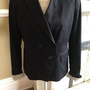 Navy Cotton Blazer
